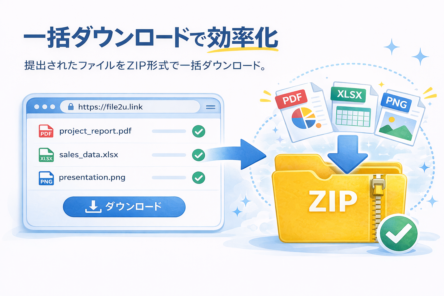 一括ダウンロード